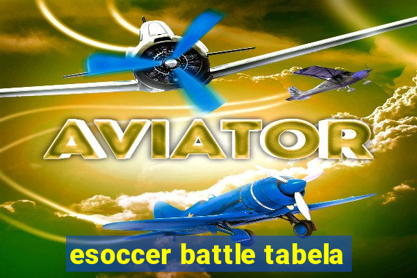 esoccer battle tabela